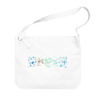 Orchestra:Suzuri支店のgradation bubbles (白) Big Shoulder Bag