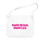 こっしー / art directorのKNOW DESIGN, KNOW LIFE. ピンク ビッグショルダーバッグ