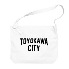 JIMOTOE Wear Local Japanの豊川市 TOYOKAWA CITY ビッグショルダーバッグ