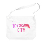 JIMOTOE Wear Local Japanの豊川市 TOYOKAWA CITY Big Shoulder Bag