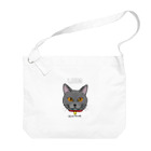 猫のイラスト屋さんのlien sumomomilk Big Shoulder Bag