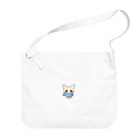 ムスっと！のピエんとねこさん Big Shoulder Bag