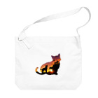 猫との風景の夕焼けと猫と猫002 Big Shoulder Bag