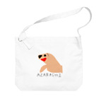 animaltennensuiの息子が描きそうなシリーズ:アザラシ Big Shoulder Bag