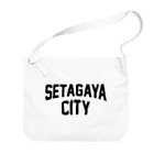 JIMOTO Wear Local Japanの世田谷区 SETAGAYA CITY ロゴブラック Big Shoulder Bag