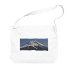 下田村の冠雪した富士山 Big Shoulder Bag