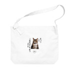 catnip factoryの不満顔の猫 Big Shoulder Bag