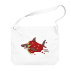 さかたようこ / サメ画家の苺ととろけるおサメさん | TOROKERU SHARK Strawberry Big Shoulder Bag