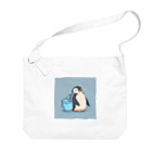 ganeshaのかわいいペンギンとおもちゃのバケツ Big Shoulder Bag