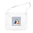 ganeshaのかわいいペンギンとおもちゃのシャベル Big Shoulder Bag