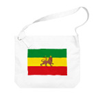 DRIPPEDのRASTAFARI LION FLAG-エチオピア帝国の国旗- Tシャツ ビッグショルダーバッグ