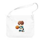 可愛い男の子イラスト販売所　By,keicyanの男の子　中学1年生　バスケットボール部 Big Shoulder Bag
