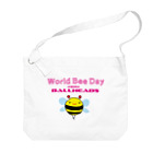 ゴロニャーのダサT屋さんの世界ハチの日 World Bee Day ビッグショルダーバッグ