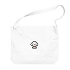 わんこグッズしょっぷcooの白プードル Big Shoulder Bag