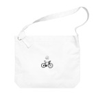 二宮大輔の自転車ロゴ Big Shoulder Bag