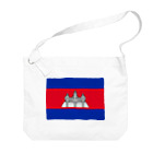 お絵かき屋さんのカンボジアの国旗 Big Shoulder Bag