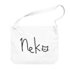 ゆるいげのnekoT-黒- Big Shoulder Bag