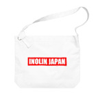 いのりんジャパンオフィシャルグッズショップのINOLIN JAPAN 赤背景文字 ビッグショルダーバッグ