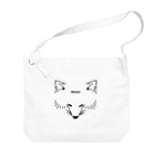 -White dog muzzle's shop-のWhite dog Muzzle collection Big Shoulder Bag