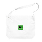 ブロッコリーのブロッコリーロゴ(四角) Big Shoulder Bag