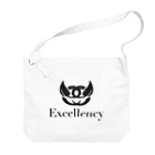 松子閣下⚡︎りいな研究所のExcellency黒ロゴシリーズ Big Shoulder Bag