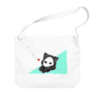 桃原のたそがれキズねこ ミント Big Shoulder Bag