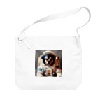 ✨そうのオリジナルグッズ✨の宇宙飛行士犬だワン！！ Big Shoulder Bag