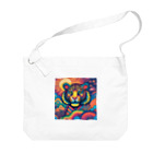 colorful-Nのカラフルなトラ Big Shoulder Bag