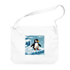 temtemの氷の上を歩くペンギン ビッグショルダーバッグ