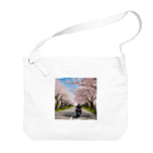 the blue seasonの春の息吹と共に - 桜のトンネルを駆ける Big Shoulder Bag