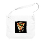 yuriseのおしゃれなpizzaのグッズ Big Shoulder Bag