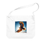 アニマルペイントの鷲のグッズ Big Shoulder Bag