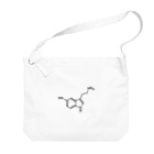 シンプルなケミカルたち。の精神安定 セロトニン（ブラック）Serotonin（Black） Big Shoulder Bag