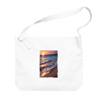 sawatchの浜辺の夕日 Big Shoulder Bag