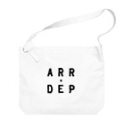 ARRDEPのARRDEP  Black logo Big Shoulder Bag