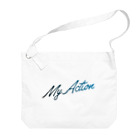 My ActionのMy Action Goods Black & Blue ビッグショルダーバッグ