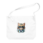 R-KAMIのサングラス猫2 Big Shoulder Bag