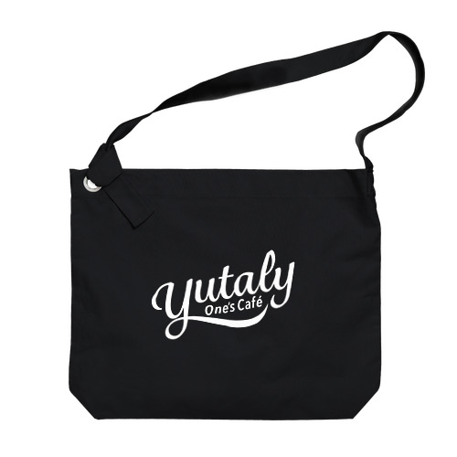 Yutaly One’s Cafe グッズ（ホワイトロゴ） Big Shoulder Bag