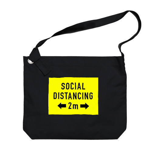 SOCIAL  DISTANCING Big Shoulder Bag