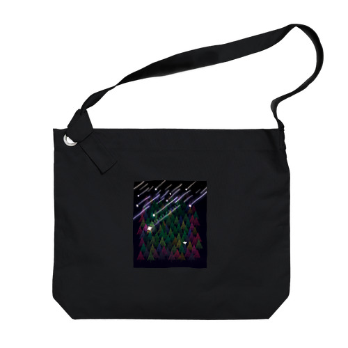 星降る森(紫) Big Shoulder Bag