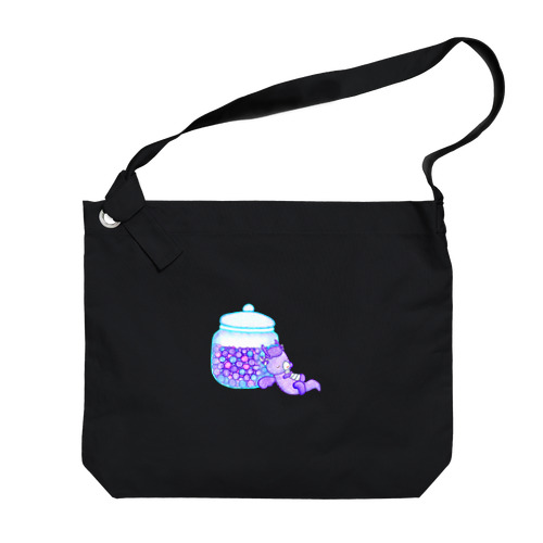 キャンディードラゴン　紫 Big Shoulder Bag