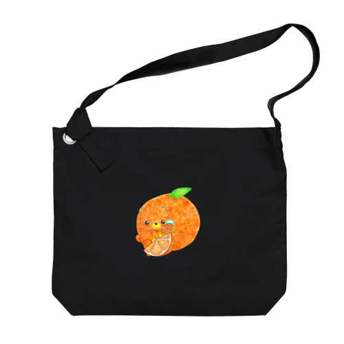 ドリンクマ　オレンジジュース Big Shoulder Bag