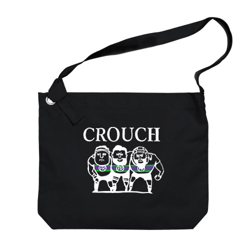 【ラグビー / Rugby】 　CROUCH 白 Big Shoulder Bag
