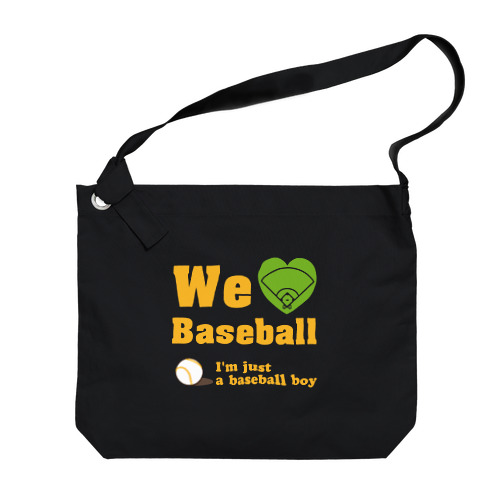 We love Baseball(イエロー) Big Shoulder Bag