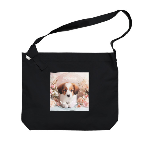 キュートなコーイケルホンディエ🐶puppy Big Shoulder Bag