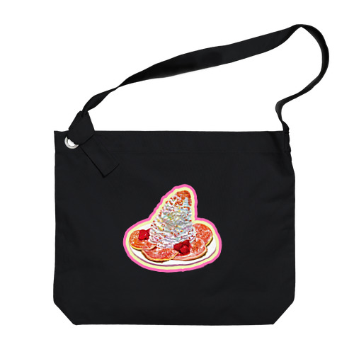 苺のパンケーキ Big Shoulder Bag