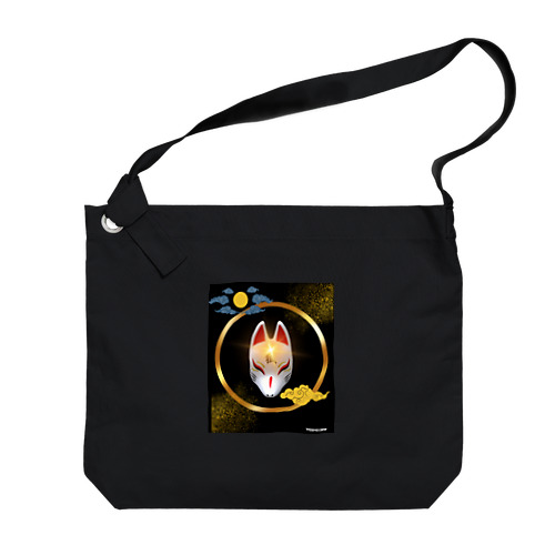 Japanese Spiritual Fox with Halo!! Big Shoulder Bag