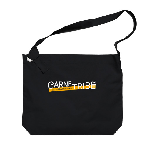 CarneTribe ホワイトロゴ ビッグショルダーバッグ Big Shoulder Bag