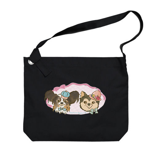 れおまるくんとみんちゃんのリボン Big Shoulder Bag