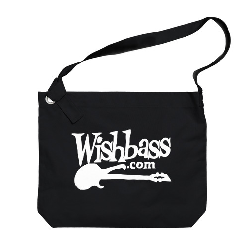 Wishbass Enthusiasts (White Logo) ビッグショルダーバッグ